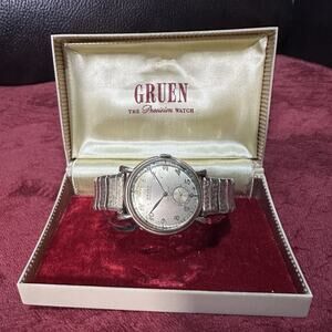 Gruen Precision Mens Watch 10K Gold Filled Irving O Hook Engraved Vintage